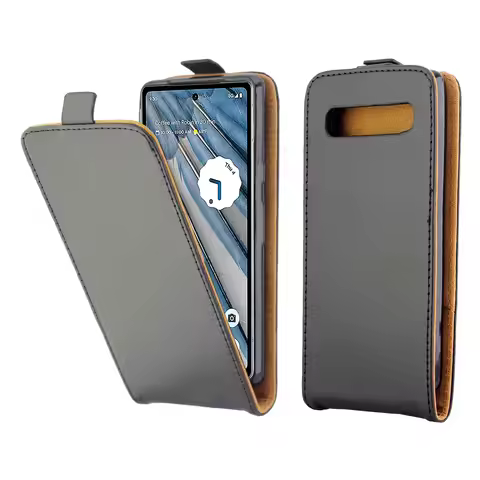 Magnetic Vertical Up Down Flip Cases For Google pixel 10A 9a Pro XL 8A 8 Pro 7a Pro 6a Pro Leather C