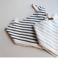 超柔軟 雙層全棉針織嬰幼兒口水巾 親膚三角圍兜 雙