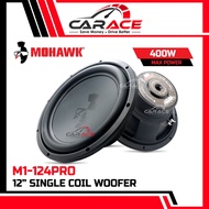MOHAWK M1-124PRO 12" Single Coil Woofer 12 Inch Woofer 140Watts SubWoofer MOHAWK Woofer Bass Car Sub