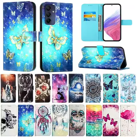 Leather Case For OPPO Find X8 Pro X7 Ultra X6 X5 X3 Lite A18 A38 A78 A60 A80 5G Flip Wallet Card Slo