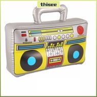THISEPH PVC Inflatable Balloons  Inflated Toys 80's 90's Party Decorations Retro Dress Accessory
