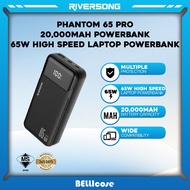 Riversong Phantom 65 Pro 20000mAh 65W High Speed Laptop Power Bank - 1 Year Warranty by Riversong