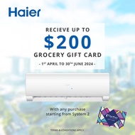 **5 TICKS**HAIER AC (R32) SYSTEM 3 [4U65 / AS25 x 3] + FREE INSTALLATION +  FREE REMOVE /DISMANTLE &amp; DISPOSE OLD AIRCON