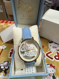 清！2019 Cinnamoroll 玉桂狗 獨角獸手錶 腕錶 （ 錶帶明顯氧化）