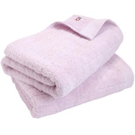 Imabari Towel Certified Bath Towel hiorie (Hiorie) Fluffy Rib Towel 2-Piece Set Lavender Made in Jap