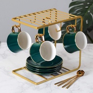 Iron Coffee Cup Hanger Stainless Steel Cup Hanging rack 6 Hooks / Luxury stainless metal coffee cup 