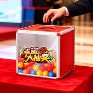 Front Transparent Festive Event Celebration Annual Meeting Lottery Box Lottery Box Large Small Lotte
