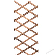 Wooden Lattice Wall Planter Garden Fence Expandable Plant Climb Hanging Trellis Fence Pet Safety Fen
