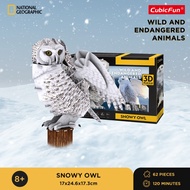 Millennia Cubicfun National Geographic Snowy Owl - 3D Puzzle