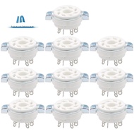 10PCS Chassis Mount 8 Pin K8A Octal Ceramic Tube Sockets for KT88 KT66 6SN7 5AR4 GZ34 5881 6V6 5U4G 