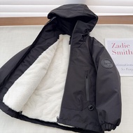 YADOU เสื้อหนาวการเรียงขนแกะหนา2025เด็กแบบใหม่เสื้อแจ็กเก็ตมีฮู้ดที่อบอุ่นสำหรับเด็กขนาดกลางและใหญ่