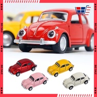 Volkswagen Beetle Classic Car Alloy Car Model For Children Gift Vintage Beetle Car Model 1:36 Scale