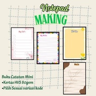 Notepad - Asthetic Mini Notebook | 4 Pcs