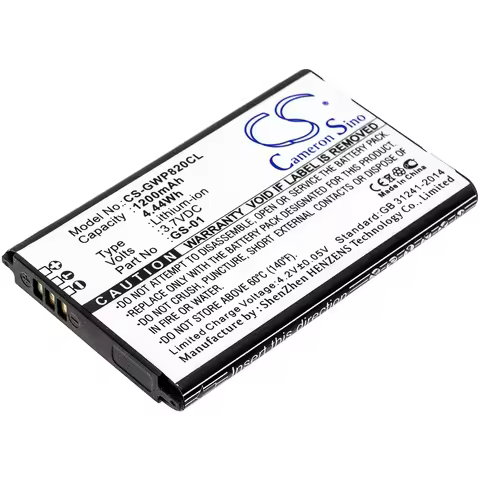 Li-ion Cordless Phone Battery for Grandstream, 3.7V, 1200mAh, Compatible Models: DP730, GMD1208, WP8