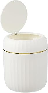 QUARKZMAN Mini Bin with Lid, Desk, Small Trash Can Cute, 2.2 L/0.58 Gallon, Suitable for Office, Bat