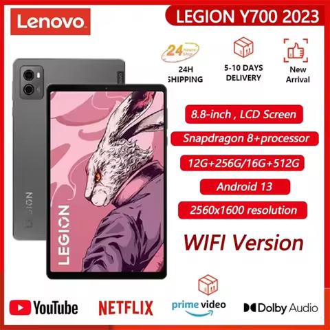 Lenovo LEGION Y700 2023 Tab Gen2 16G+512G Gaming Tablet 165Hz 8.8" Screen Snapdragon Android WIFI Du