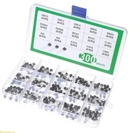 Doublebuy 300Pcs Plug Transistor S9012 S9013 S9014 S8050 S8550 2N3904 2N3906 BC327 BC337 TL431 A42 A