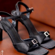 7 cm high heels with sandals and luxurious buckle accessories available in big sizes from 35 to 45
