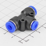 [10 Pieces]- PEG6-4 T-Tube Pneumatic Connector 4mm to 6 - 6mm