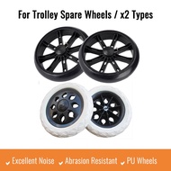 🇸🇬【2PCs】Spare Wheels / For Oxford Cloth Trolley Cart / Trolley Wheels / Foldable Trolley Wheel