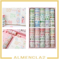 [Almencla2] 100 Rolls Washi Tape Sticker Paper Masking Decorative Tape