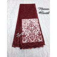 ✅ [ PROMO ] Kain Tulle Tile Akar Mutiara / Kain Brokat Meteran / Kain Tile Meteran Mewah / Kain Bruk