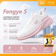 361 Degree Fengye 5.0 Women Soft-soled Sports Shoes Mesh Breathable Shock-absorbing Lightweight Runn