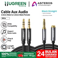 UGREEN AUX Extension Audio Jack Cable 3.5mm To 3.5mm, Jack 3.5mm Male To Dual Jack 3.5mm Female