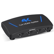4K HDMI Splitter 1 in 4 Out, avedio Links 1x4 HDMI Splitter Duplicate/Mirror Screen, 4 Port HDMI Spl
