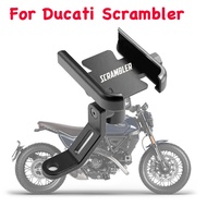 For Ducati Scrambler 400 800 1100 2014-2019 Accessories Motorcycle Handlebar Back Mirror Mobile Phone Holder