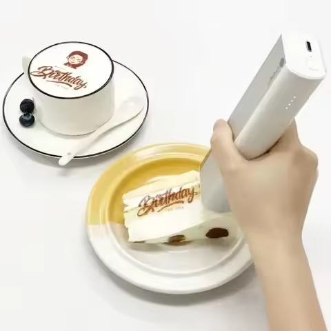 Evebot Diy Handheld Inkjet Printer For Food Coffee Cake And Pastries Macaron Edible Portable Printer