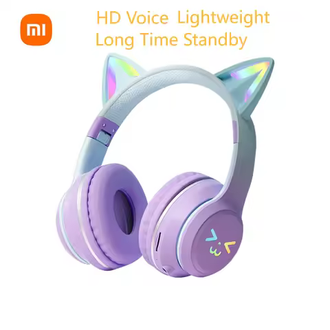 Xiaomi Wireless Bluetooth Headphones Children Headphones Cute Earphone Microphone Stereo Music Game 