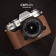 Cam-in Fuji xt50 Protective Case XT50 Genuine Leather Camera Case Palm Grain Genuine Leather Handmad