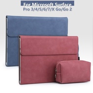 New Laptop Tablet Cover Sleeve for Microsoft Surface Pro 9 8 x Stand Holder Surface Pro 7654 Go 2 3 Case Solid Laptop Bag