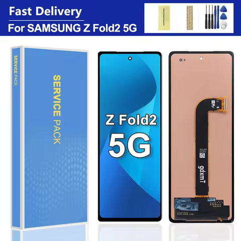 7.6'' Z Fold 2 Display For Samsung Z Fold 2 5G LCD Display External Touch Screen SM-F916B, SM-F916U,
