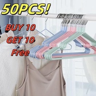 50PCS Stainless Steel Drying Hanger Non-slip Groove Hanger Clothes Hanger Coat Hanger Clothes Hanger