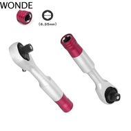 WONDE Mini Torque Rachet Wrench Quick Release Ratchet Screwdriver Bit 72 Teeth Socket Wrench Kit Too