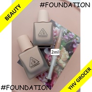 100% 3ce Velvet Fit Foundation 小奶砖粉底液分装