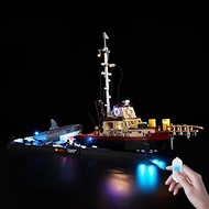 BrickSoul Light Up Kit Compatible with Lego Jaws Set Diorama - Shark 21350 Building Sets, Upgrade Wi