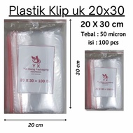 Plastic Clip Bag Size 20x30 - Zipper Lock Plastic