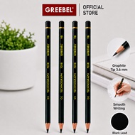 Greebel Pencil Graphite Pencil 9B 1 Pcs (Unit) Thick School Office Drawing Pencil 7018 Grade 9B