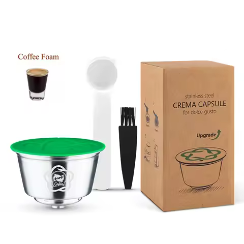 for Nescafe Dolce Gusto Metal Capsules Picolo xs Lumio Reusable Reutilisable Coffee Pod Stainless St