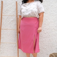 EGALE.ID - Slit Zip Skirt | Plus Size Jumbo Size BIG Size
