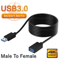 1/1.5/2/3M USB3.0 USB 2.0 Extension Cable Data Cord  Laptop TV SSD Computer Camera Printer Universal