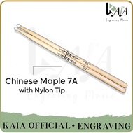 Drum Sticks Chinese Maple Nylon 7A Drumsticks Wooden Drumstick (1 Pair)