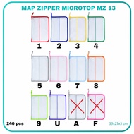 F4 Size Mesh Folio Zipper Folder - Transparent Multipurpose