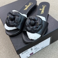 Chanel 山茶花拖鞋/凉鞋37.5