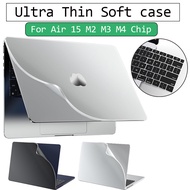 Soft Matte Case For Macbook Air 15 M4 A3241 2025 2024 Air 15.3 inch M3 M2 A3114 A2941 ultra thin TPU