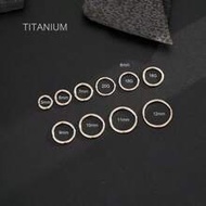 1pc 16G/18G/20G Implant Grade Titanium Hinged Hoop Earrings - Cartilage Hoops, Nose Rings, Nose Sept