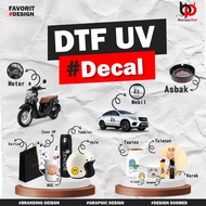 DTF UV A4 Screen Printing Sticker Decal Embossed Results 1080dpi